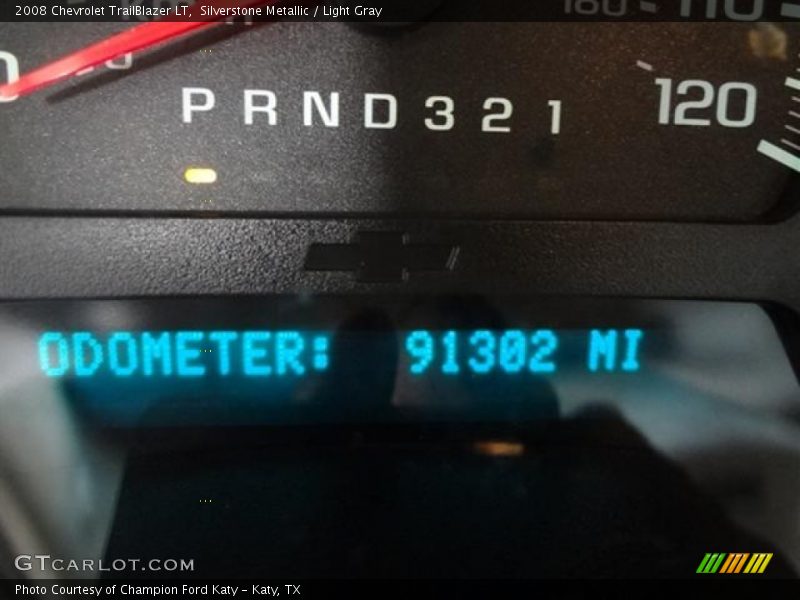 Silverstone Metallic / Light Gray 2008 Chevrolet TrailBlazer LT