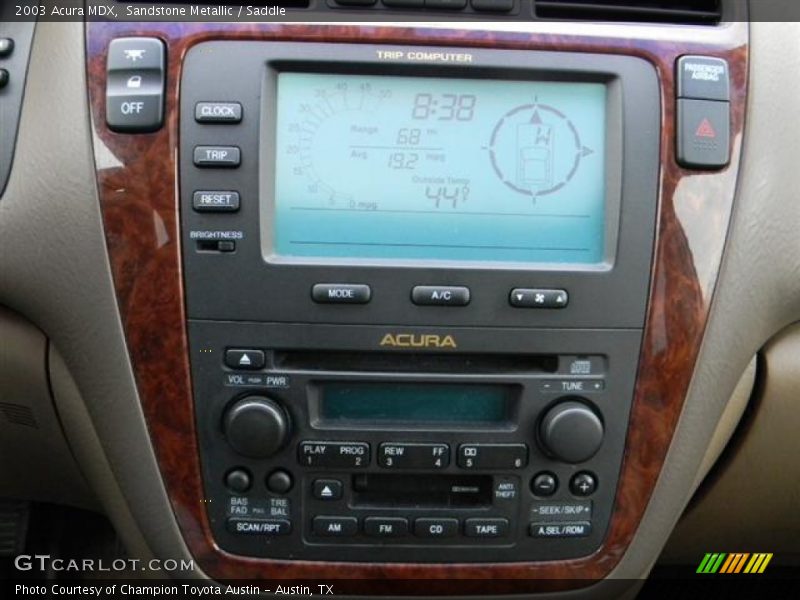 Sandstone Metallic / Saddle 2003 Acura MDX