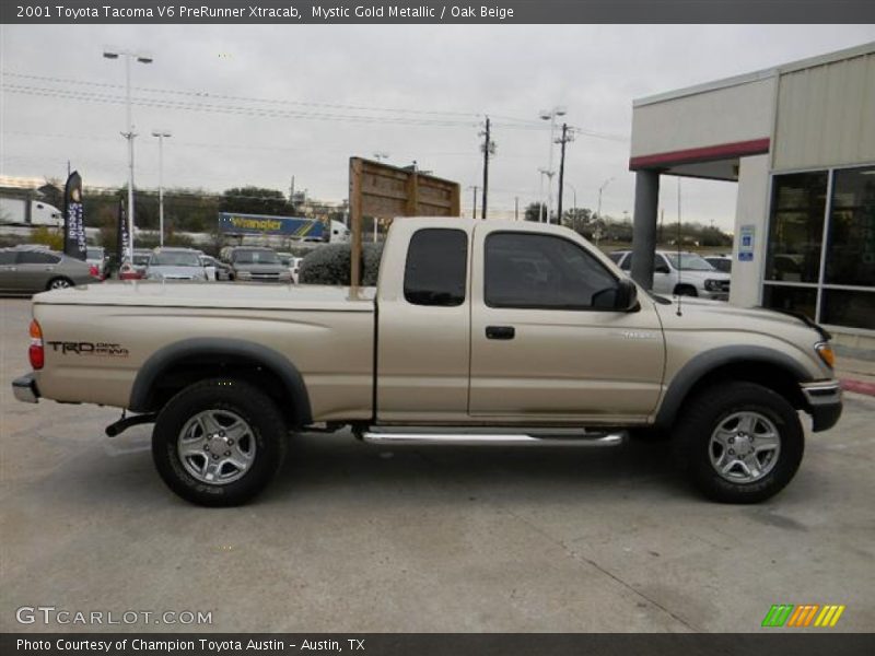 Mystic Gold Metallic / Oak Beige 2001 Toyota Tacoma V6 PreRunner Xtracab