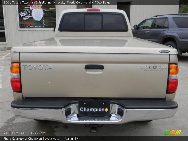 Mystic Gold Metallic / Oak Beige 2001 Toyota Tacoma V6 PreRunner Xtracab