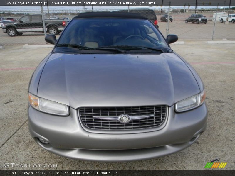 Bright Platinum Metallic / Agate Black/Light Camel 1998 Chrysler Sebring JXi Convertible