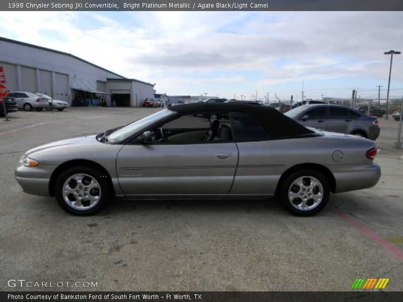 Bright Platinum Metallic / Agate Black/Light Camel 1998 Chrysler Sebring JXi Convertible