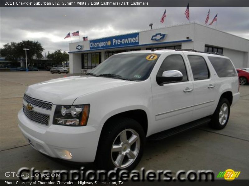 Summit White / Light Cashmere/Dark Cashmere 2011 Chevrolet Suburban LTZ