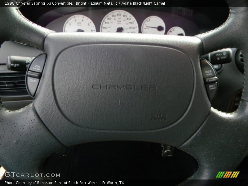 Bright Platinum Metallic / Agate Black/Light Camel 1998 Chrysler Sebring JXi Convertible