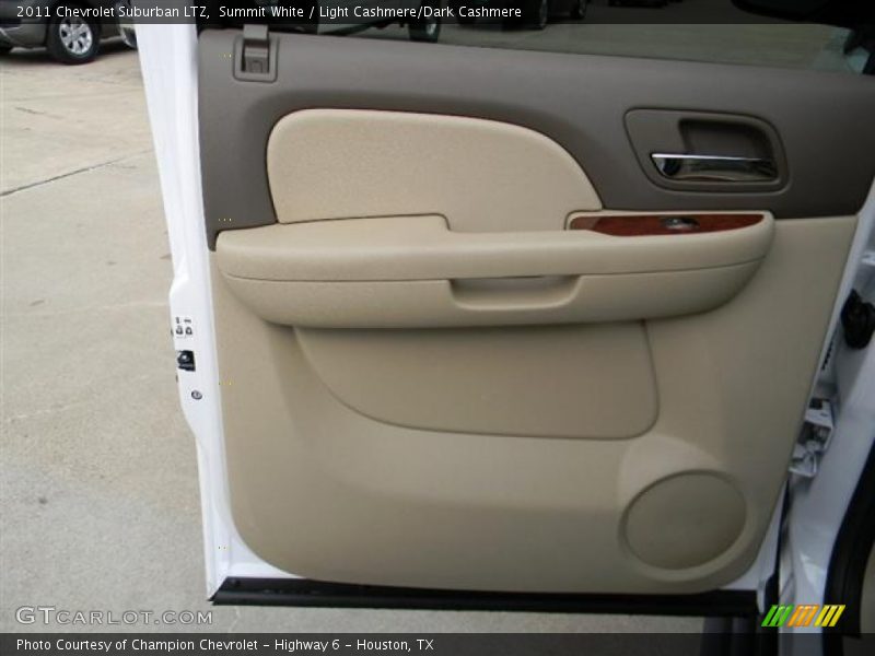 Summit White / Light Cashmere/Dark Cashmere 2011 Chevrolet Suburban LTZ
