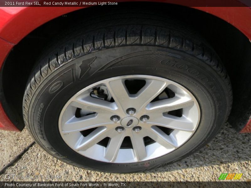 Red Candy Metallic / Medium Light Stone 2011 Ford Flex SEL