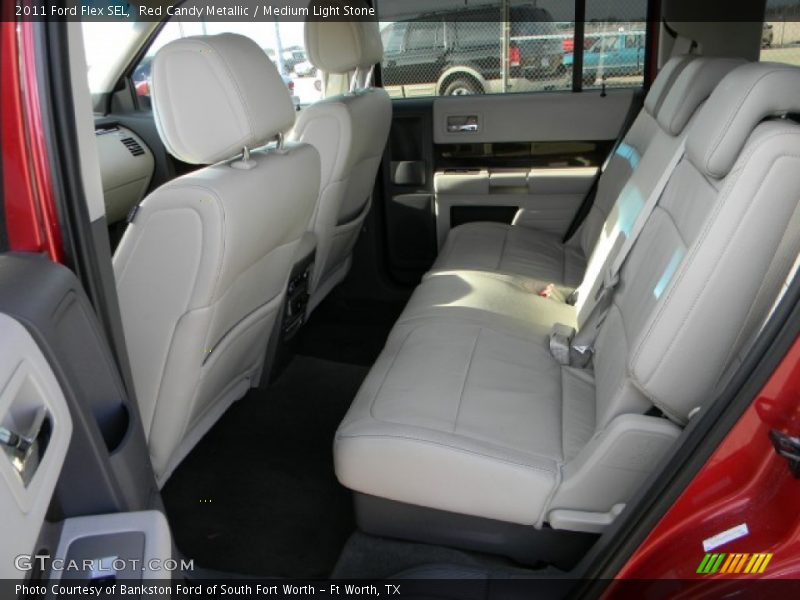 Red Candy Metallic / Medium Light Stone 2011 Ford Flex SEL