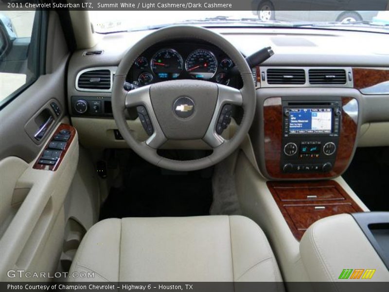 Summit White / Light Cashmere/Dark Cashmere 2011 Chevrolet Suburban LTZ