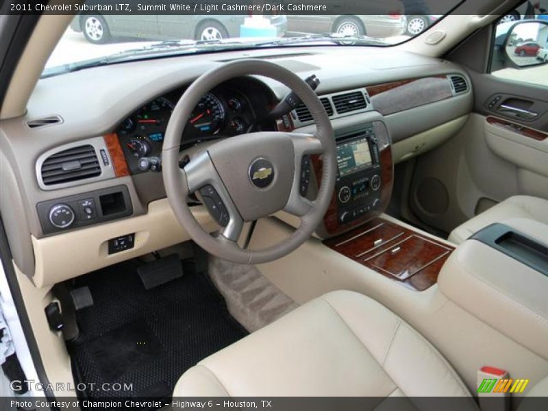 Summit White / Light Cashmere/Dark Cashmere 2011 Chevrolet Suburban LTZ