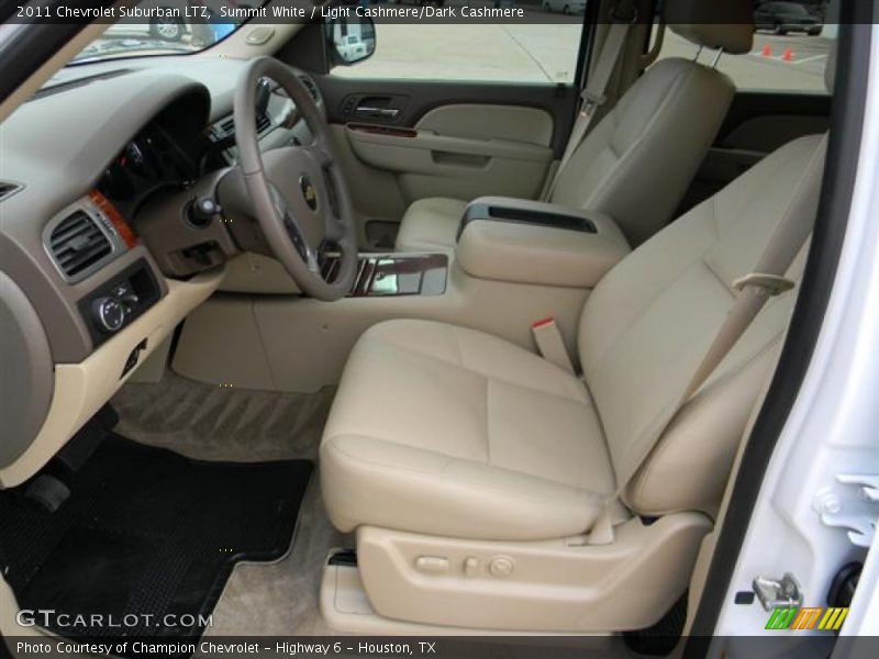 Summit White / Light Cashmere/Dark Cashmere 2011 Chevrolet Suburban LTZ