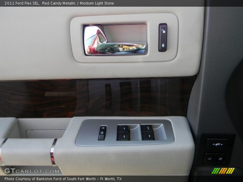 Red Candy Metallic / Medium Light Stone 2011 Ford Flex SEL
