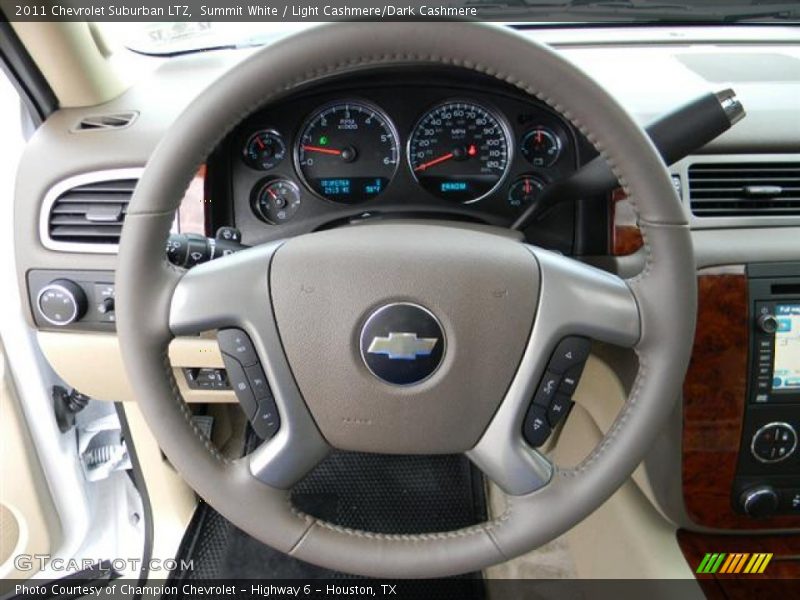 Summit White / Light Cashmere/Dark Cashmere 2011 Chevrolet Suburban LTZ