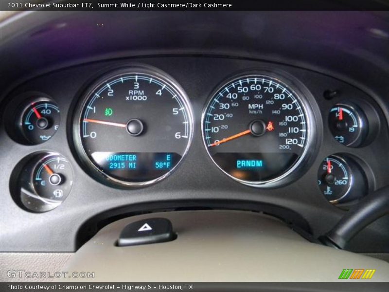 Summit White / Light Cashmere/Dark Cashmere 2011 Chevrolet Suburban LTZ
