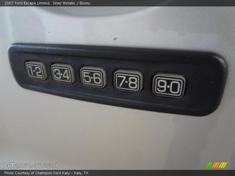 Silver Metallic / Ebony 2007 Ford Escape Limited