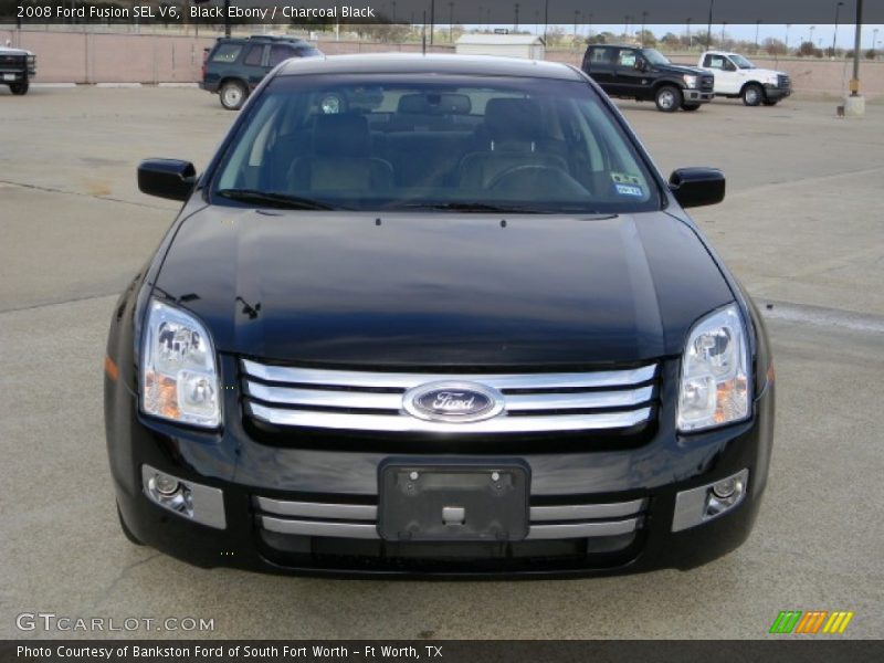 Black Ebony / Charcoal Black 2008 Ford Fusion SEL V6