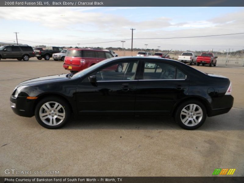 Black Ebony / Charcoal Black 2008 Ford Fusion SEL V6