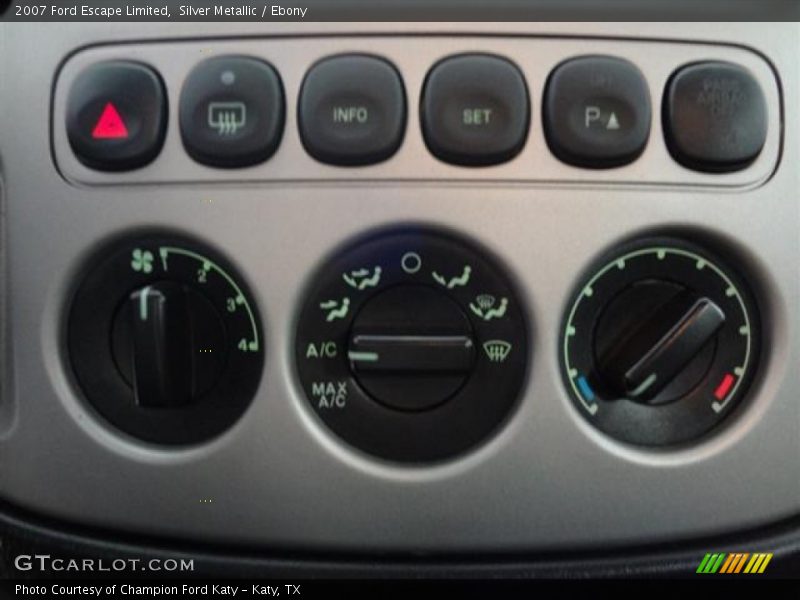 Silver Metallic / Ebony 2007 Ford Escape Limited