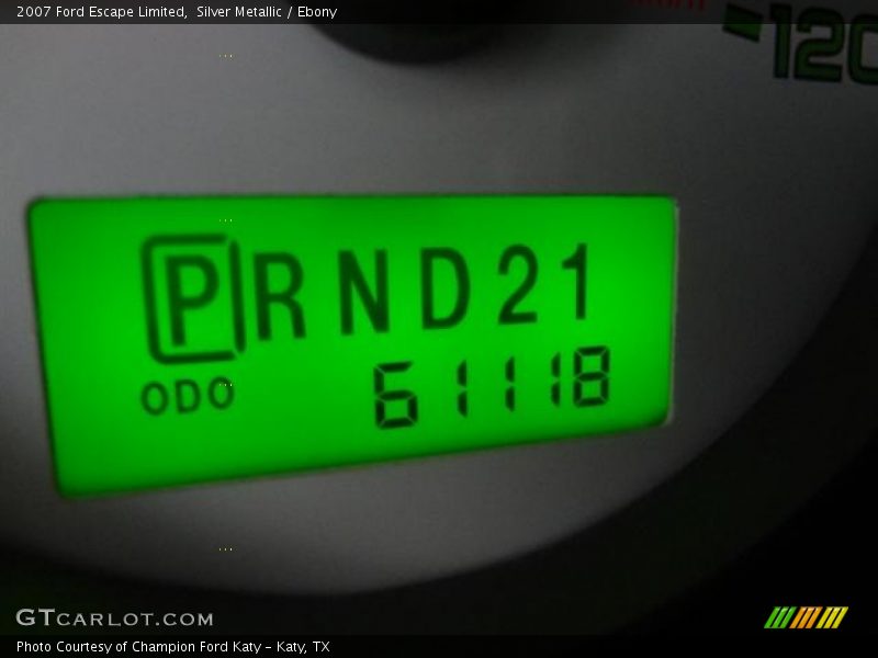 Silver Metallic / Ebony 2007 Ford Escape Limited