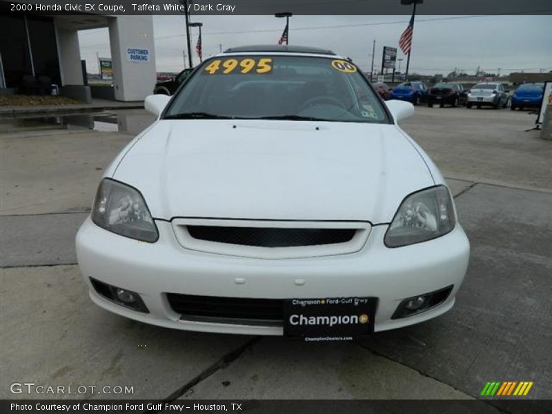 Taffeta White / Dark Gray 2000 Honda Civic EX Coupe