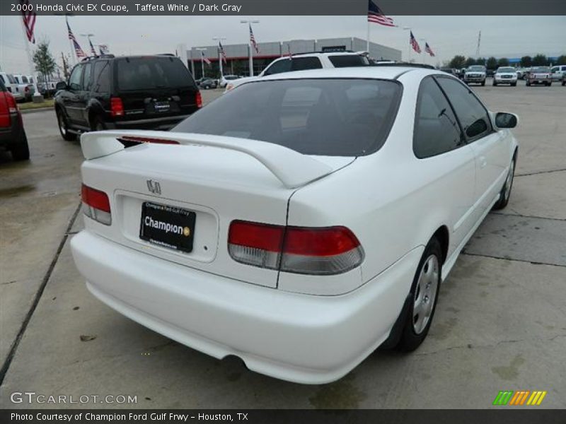 Taffeta White / Dark Gray 2000 Honda Civic EX Coupe