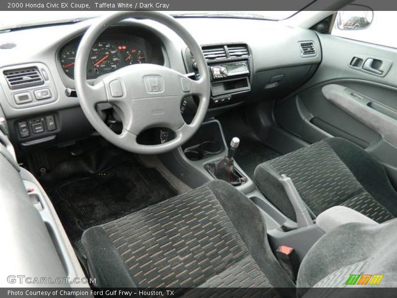  2000 Civic EX Coupe Dark Gray Interior