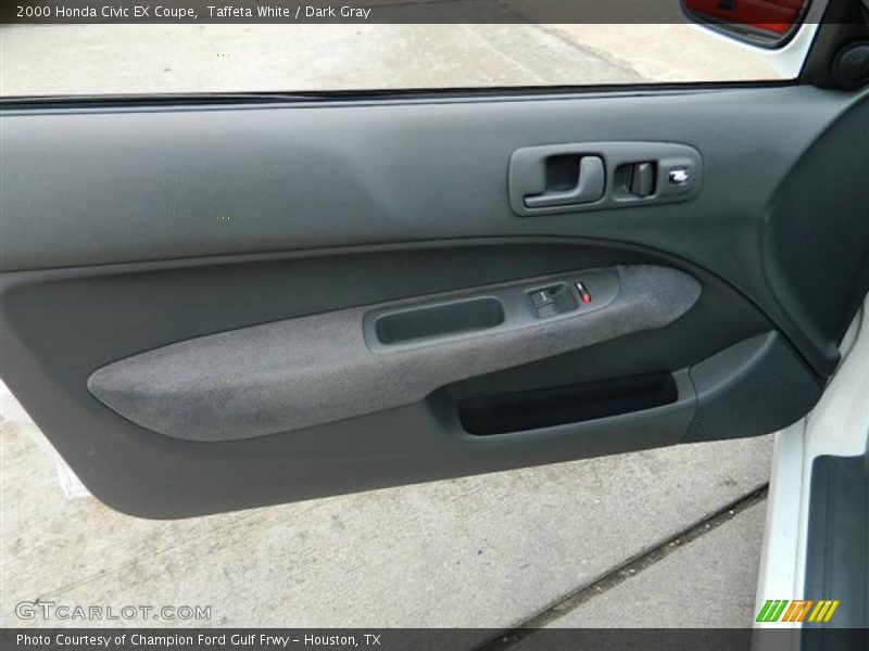 Taffeta White / Dark Gray 2000 Honda Civic EX Coupe