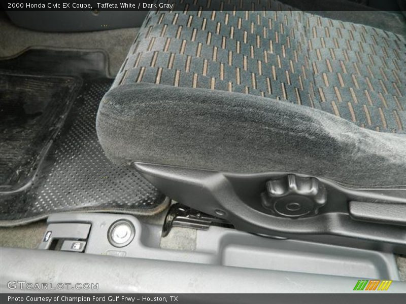 Taffeta White / Dark Gray 2000 Honda Civic EX Coupe