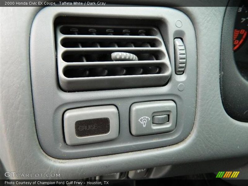 Taffeta White / Dark Gray 2000 Honda Civic EX Coupe