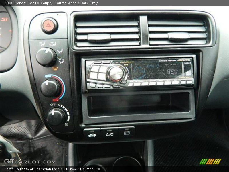 Taffeta White / Dark Gray 2000 Honda Civic EX Coupe