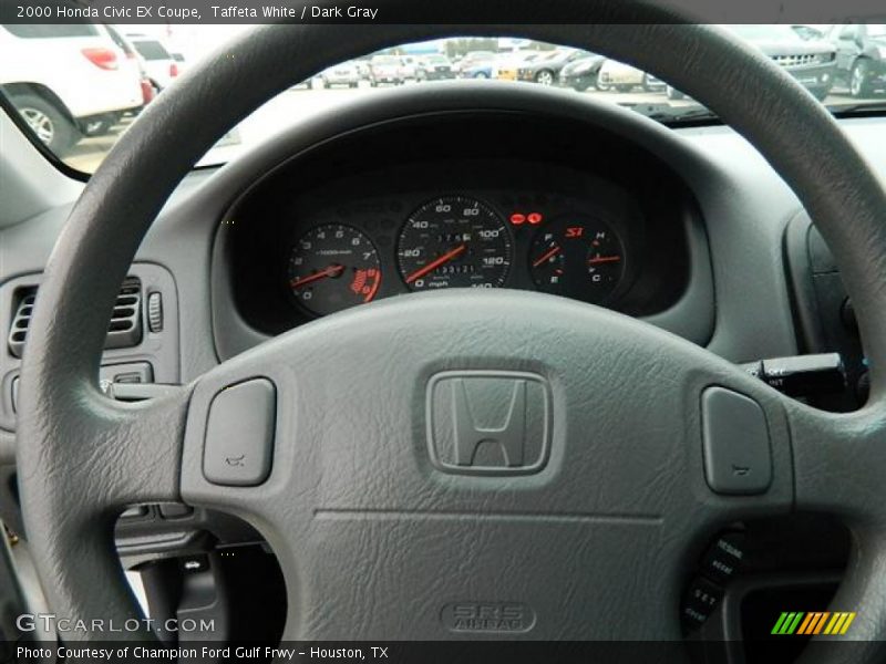 Taffeta White / Dark Gray 2000 Honda Civic EX Coupe