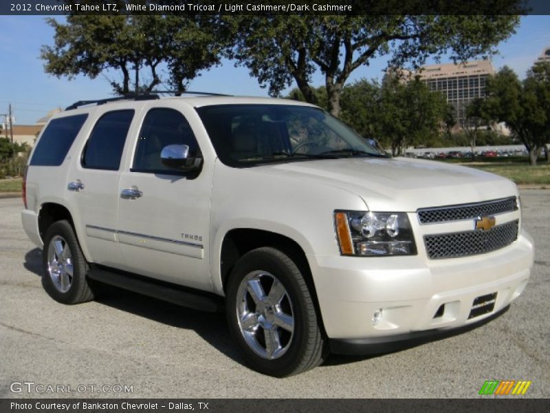 White Diamond Tricoat / Light Cashmere/Dark Cashmere 2012 Chevrolet Tahoe LTZ