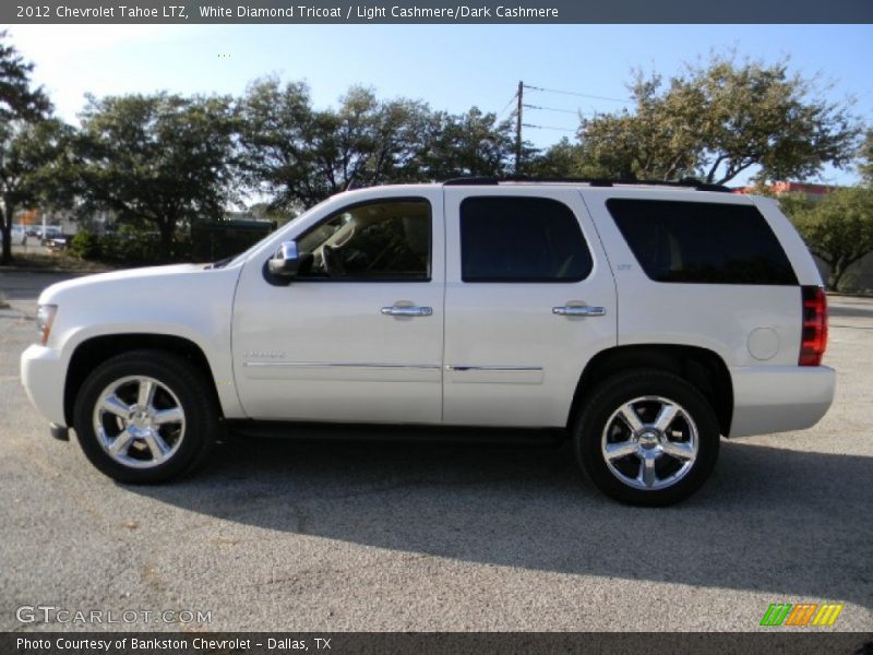 White Diamond Tricoat / Light Cashmere/Dark Cashmere 2012 Chevrolet Tahoe LTZ