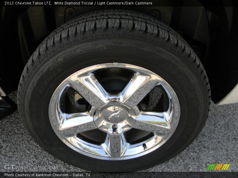 White Diamond Tricoat / Light Cashmere/Dark Cashmere 2012 Chevrolet Tahoe LTZ