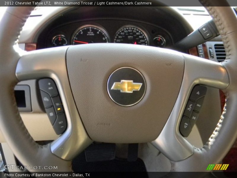 White Diamond Tricoat / Light Cashmere/Dark Cashmere 2012 Chevrolet Tahoe LTZ
