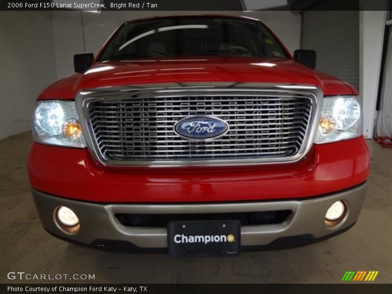 Bright Red / Tan 2006 Ford F150 Lariat SuperCrew