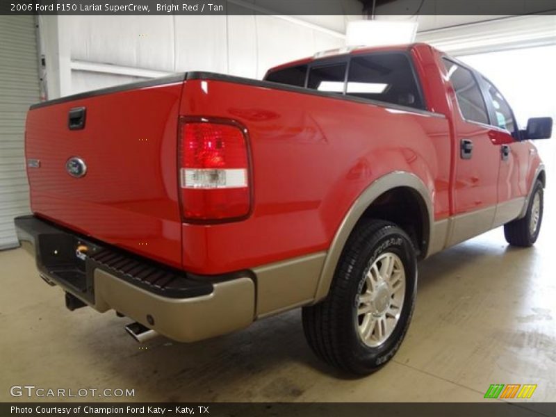 Bright Red / Tan 2006 Ford F150 Lariat SuperCrew