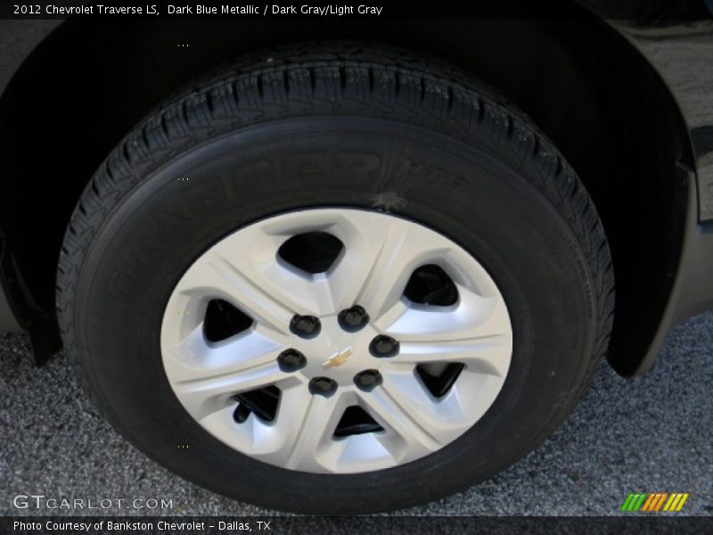 Dark Blue Metallic / Dark Gray/Light Gray 2012 Chevrolet Traverse LS