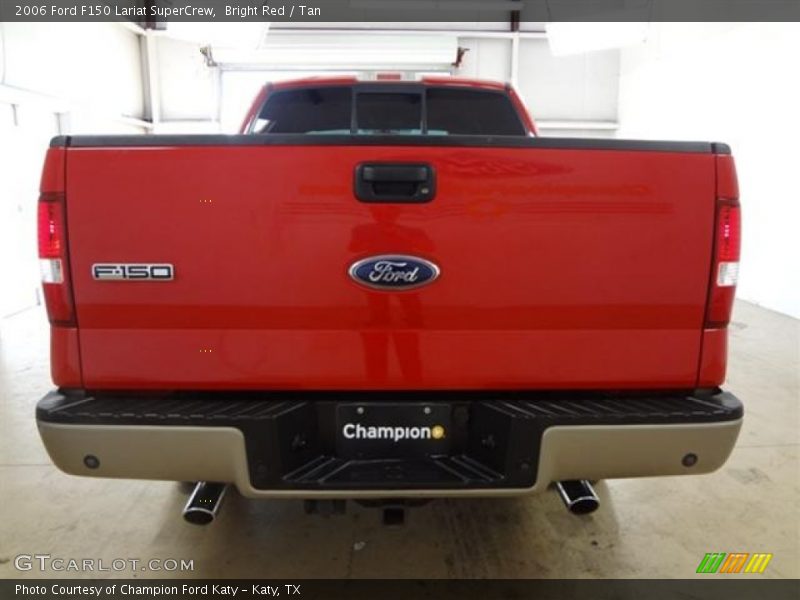 Bright Red / Tan 2006 Ford F150 Lariat SuperCrew