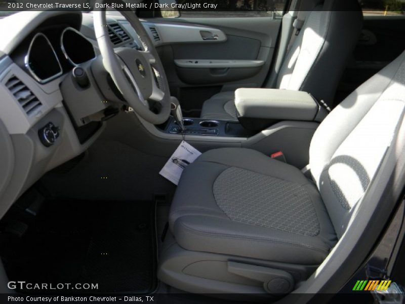 Dark Blue Metallic / Dark Gray/Light Gray 2012 Chevrolet Traverse LS