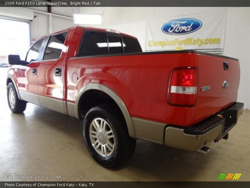 Bright Red / Tan 2006 Ford F150 Lariat SuperCrew