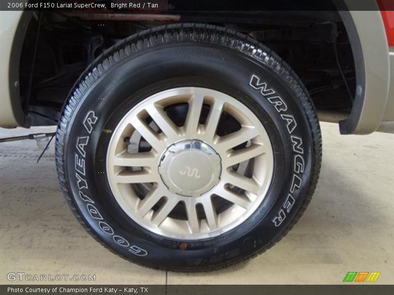 Bright Red / Tan 2006 Ford F150 Lariat SuperCrew