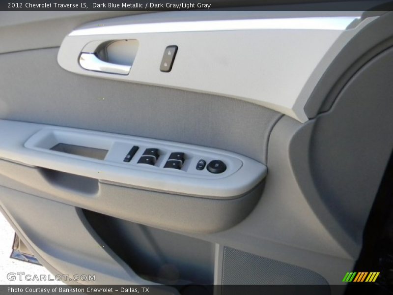 Dark Blue Metallic / Dark Gray/Light Gray 2012 Chevrolet Traverse LS