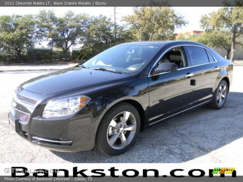 Black Granite Metallic / Ebony 2012 Chevrolet Malibu LT
