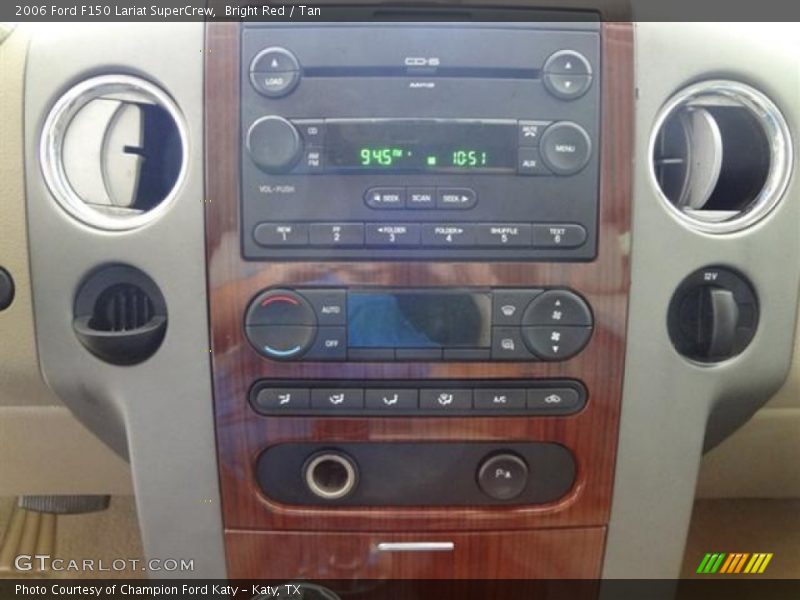Bright Red / Tan 2006 Ford F150 Lariat SuperCrew