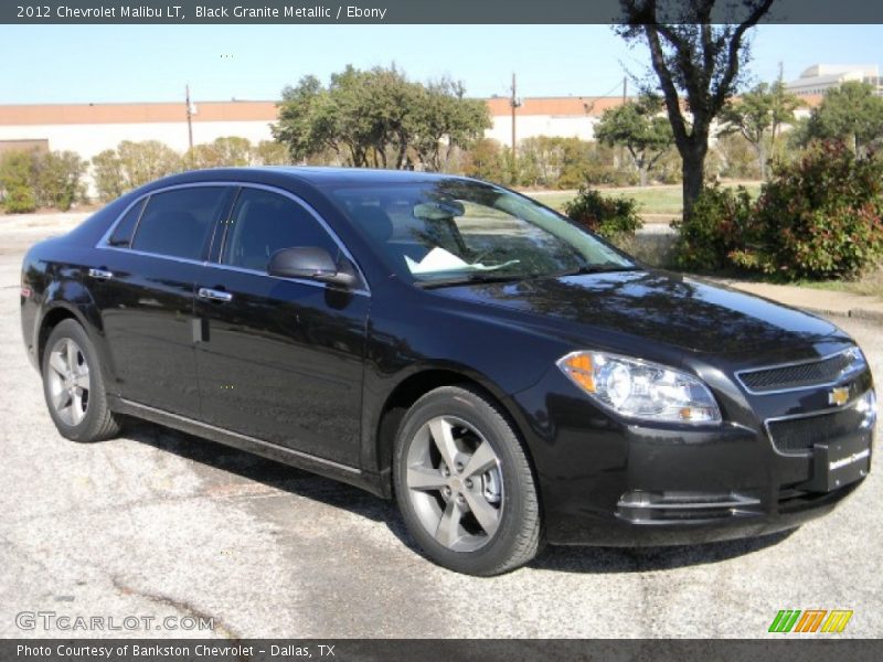 Black Granite Metallic / Ebony 2012 Chevrolet Malibu LT