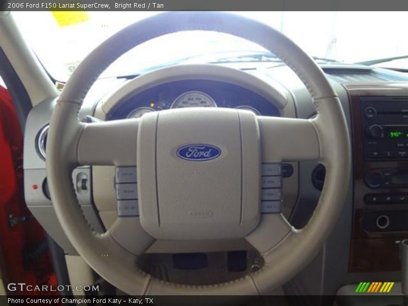 Bright Red / Tan 2006 Ford F150 Lariat SuperCrew
