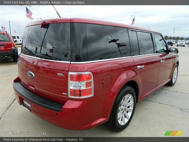 Redfire Metallic / Charcoal Black 2009 Ford Flex SEL AWD