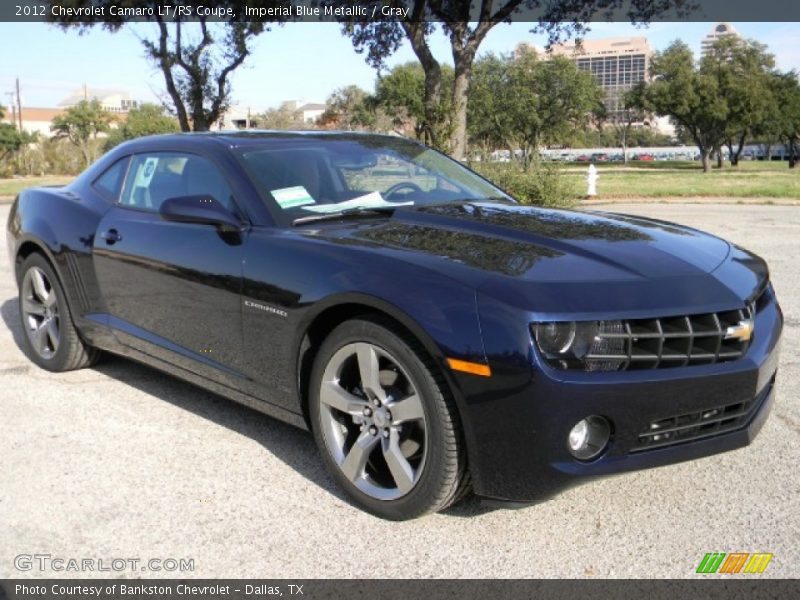 Imperial Blue Metallic / Gray 2012 Chevrolet Camaro LT/RS Coupe