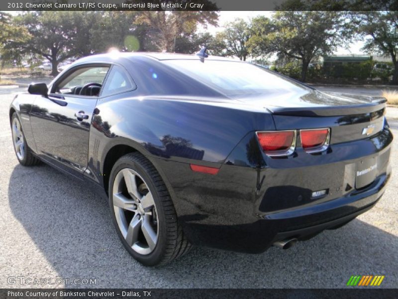 Imperial Blue Metallic / Gray 2012 Chevrolet Camaro LT/RS Coupe