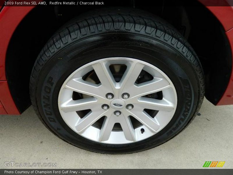 Redfire Metallic / Charcoal Black 2009 Ford Flex SEL AWD